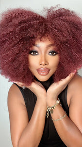 The Queen Wig (Burgundy)