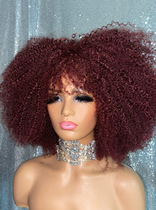 The Queen Wig (Burgundy)